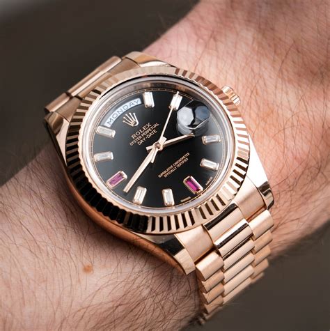 rose gold rolex.